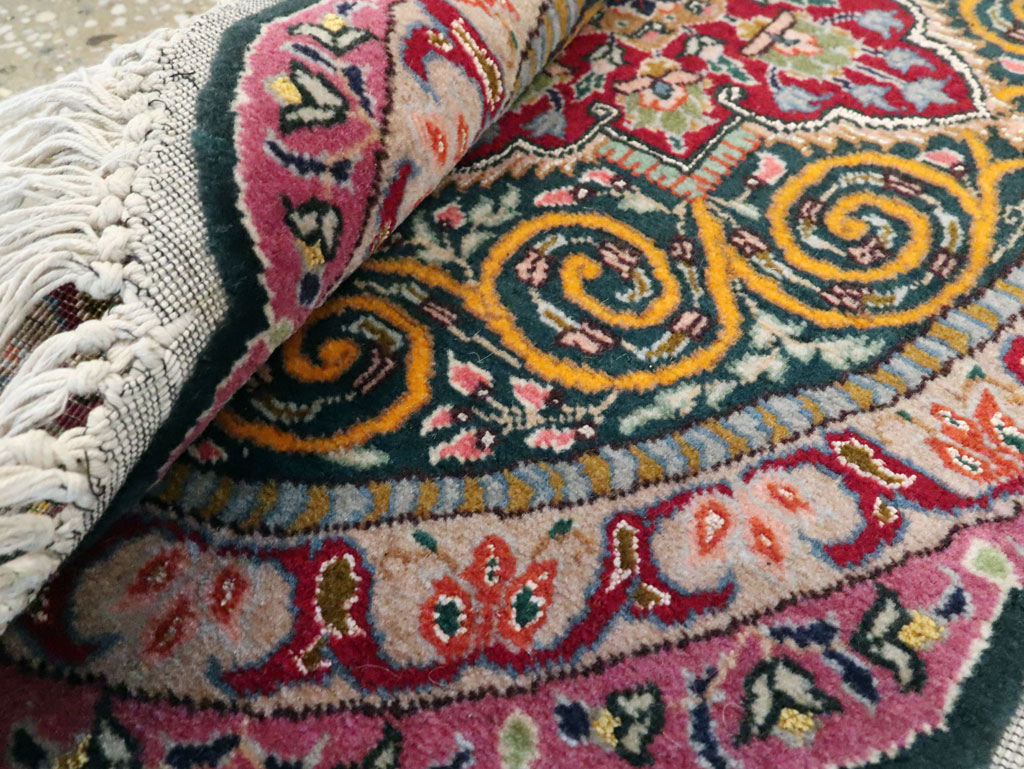 Vintage Persian Tabriz Oval Carpet (Pair: 1 of 2), No.14005 - Gss