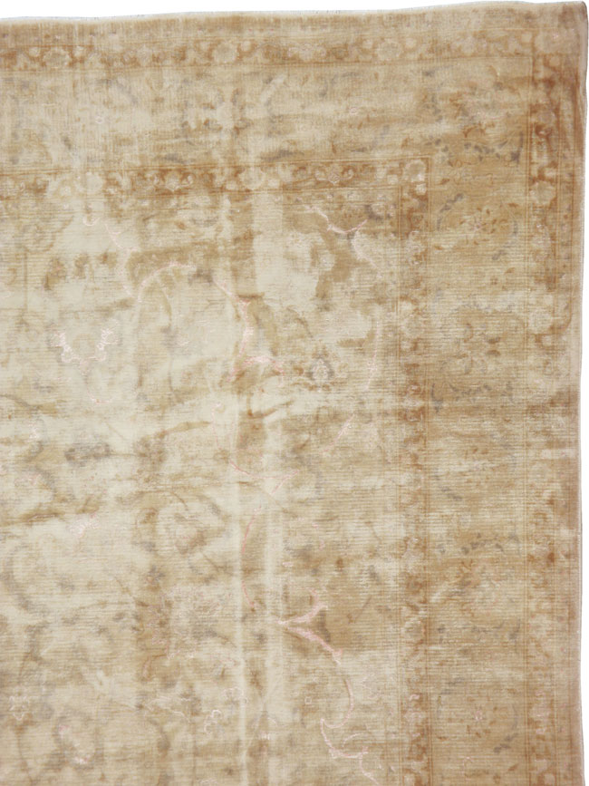 Vintage Persian Tabriz Carpet, No.14007 - Gss