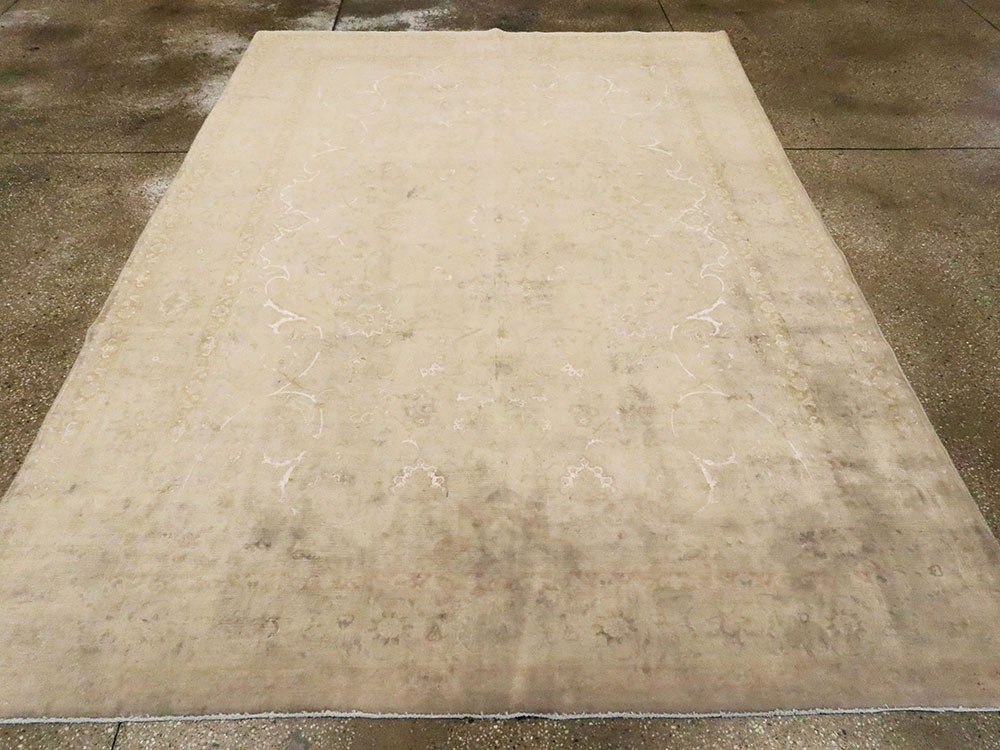 Vintage Persian Tabriz Carpet, No.14007 - Gss