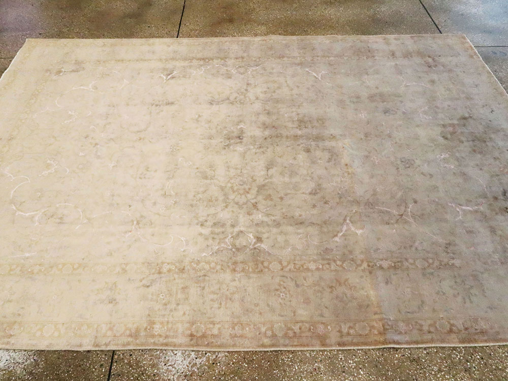 Vintage Persian Tabriz Carpet, No.14007 - Gss