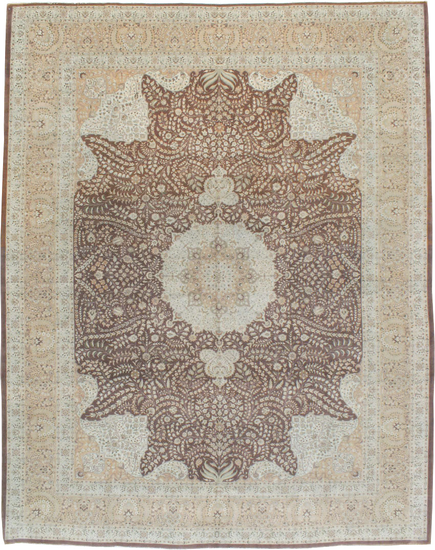 Vintage Persian Tabriz Carpet, No.14011 - Gss