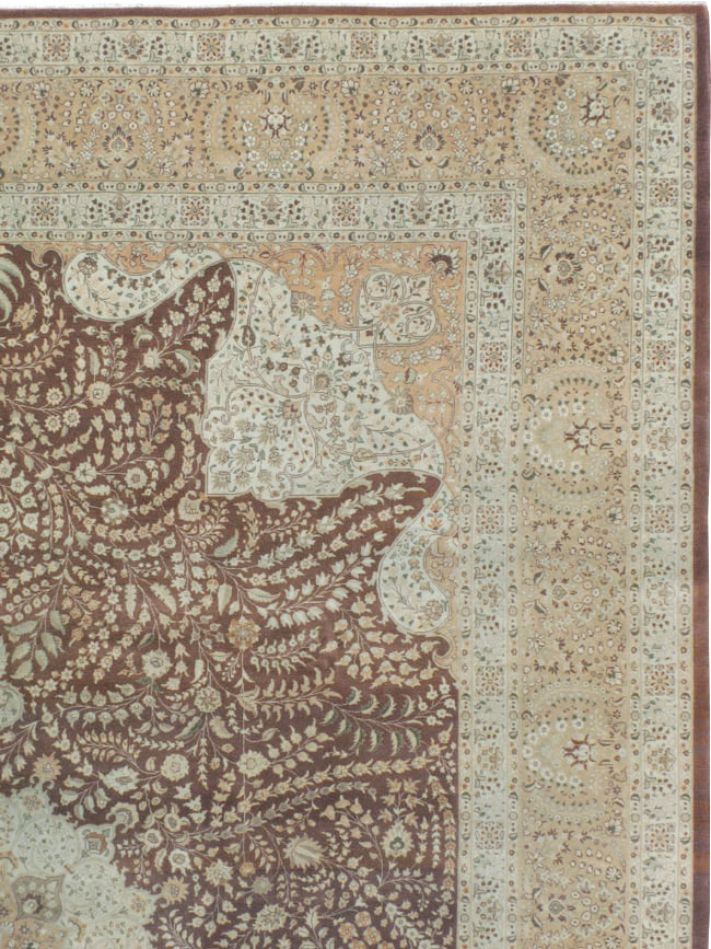 Vintage Persian Tabriz Carpet, No.14011 - Gss