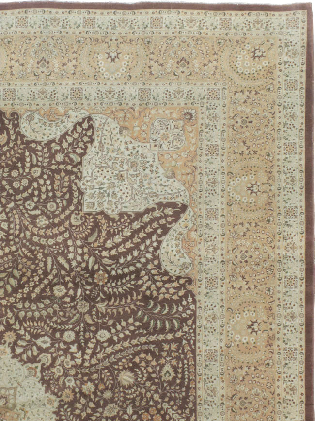 Vintage Persian Tabriz Carpet, No.14011 - Gss