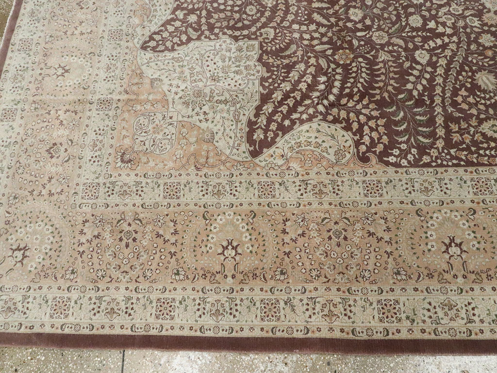 Vintage Persian Tabriz Carpet, No.14011 - Gss
