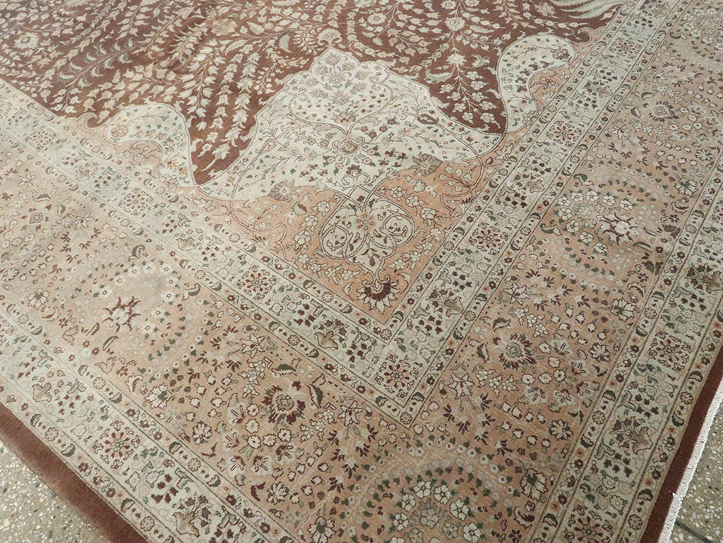 Vintage Persian Tabriz Carpet, No.14011 - Gss