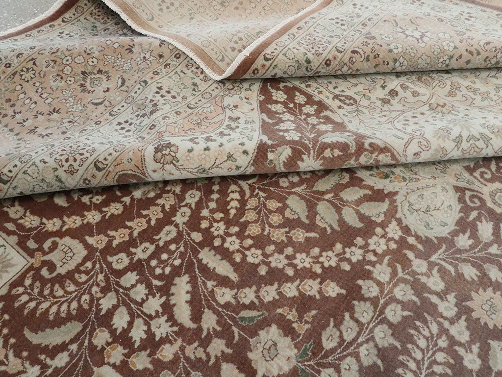 Vintage Persian Tabriz Carpet, No.14011 - Gss