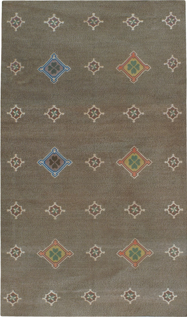 Vintage Indian Flat-woven Dhurrie Rug, No.14020 - Gss