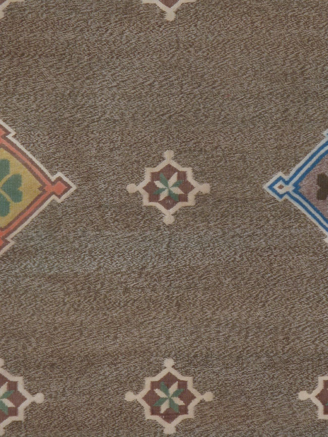 Vintage Indian Flat-woven Dhurrie Rug, No.14020 - Gss