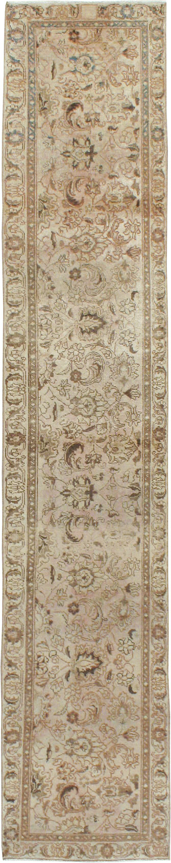 Vintage Persian Tabriz Runner, No.14027 - Gss
