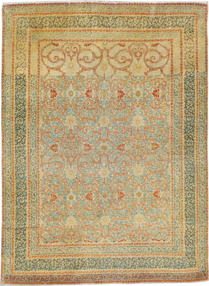 Antique Persian Tabriz Hagi Jalili Rug, No.14043 - Gss