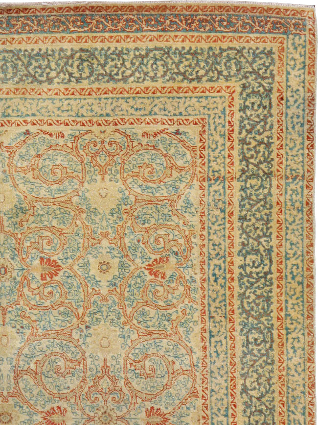 Antique Persian Tabriz Hagi Jalili Rug, No.14043 - Gss
