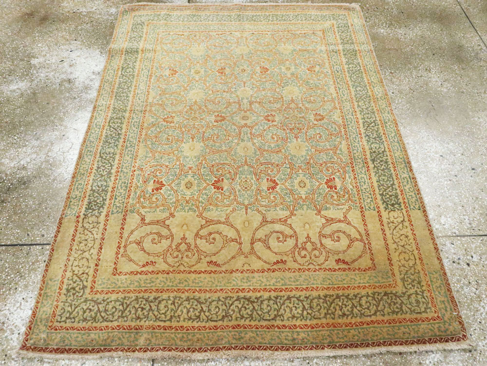 Antique Persian Tabriz Hagi Jalili Rug, No.14043 - Gss