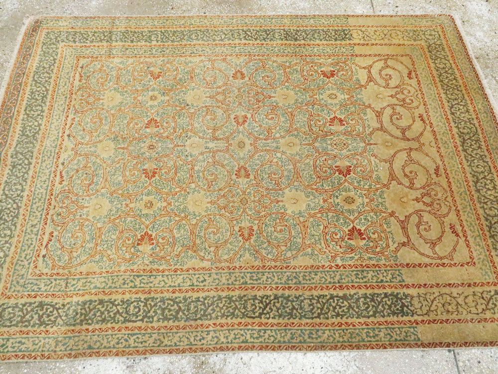 Antique Persian Tabriz Hagi Jalili Rug, No.14043 - Gss