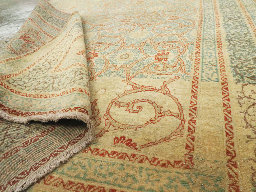 Antique Persian Tabriz Hagi Jalili Rug, No.14043 - Gss