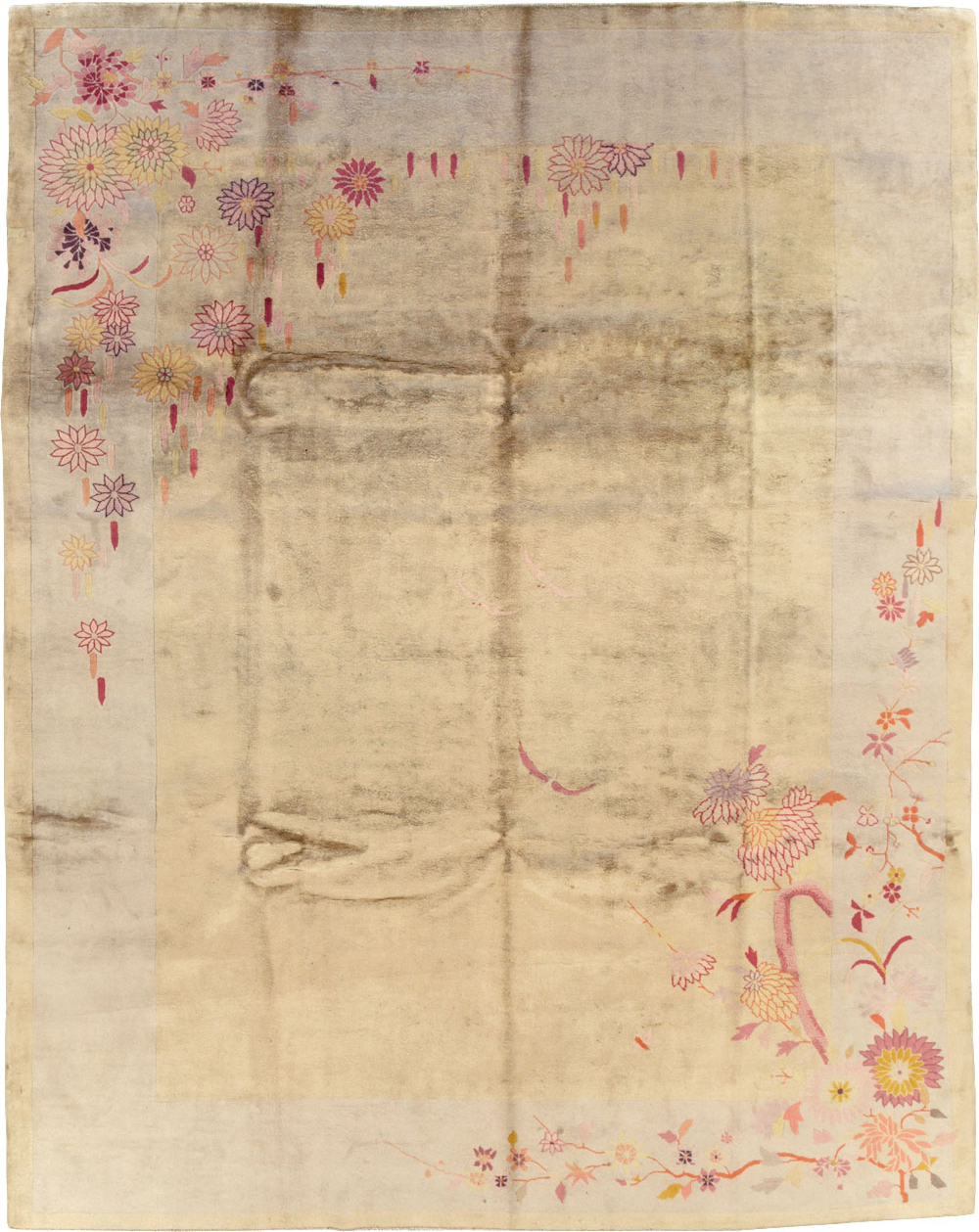 Vintage Chinese Art Deco Room Size Carpet, No.14045 - Gss
