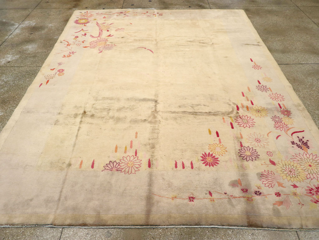 Vintage Chinese Art Deco Room Size Carpet, No.14045 - Gss