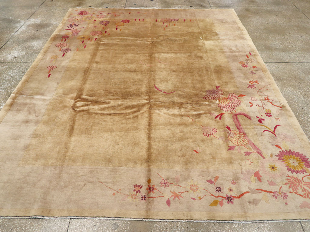 Vintage Chinese Art Deco Room Size Carpet, No.14045 - Gss