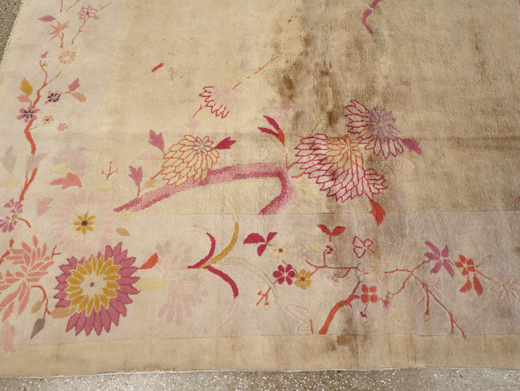 Vintage Chinese Art Deco Room Size Carpet, No.14045 - Gss