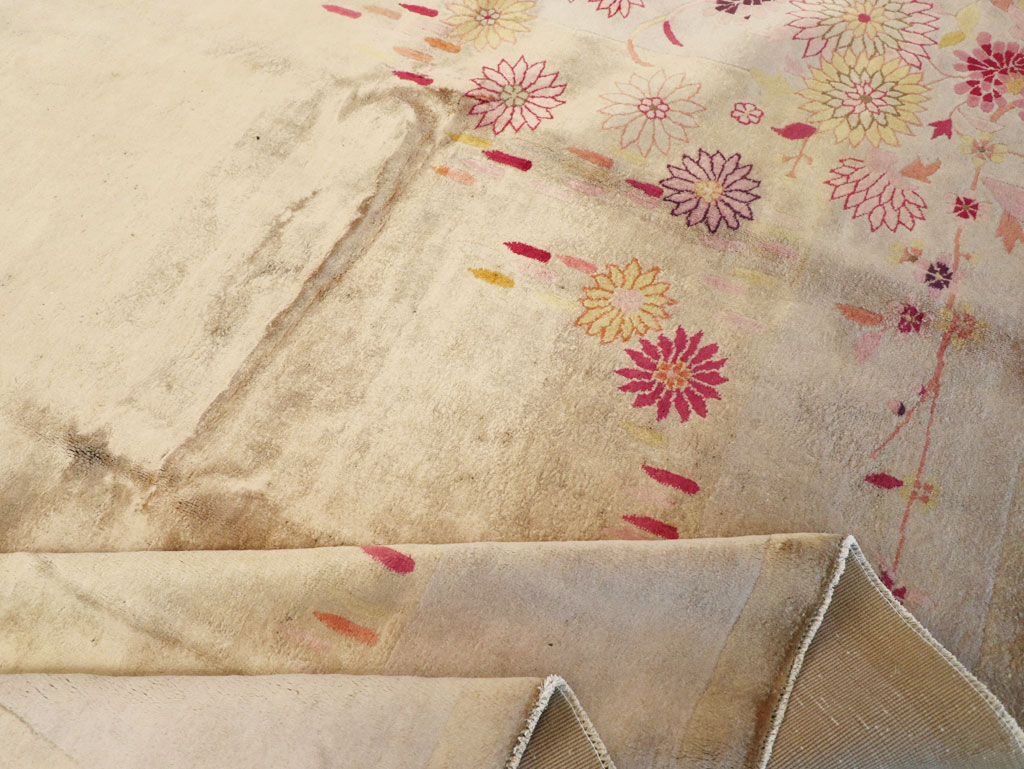 Vintage Chinese Art Deco Room Size Carpet, No.14045 - Gss