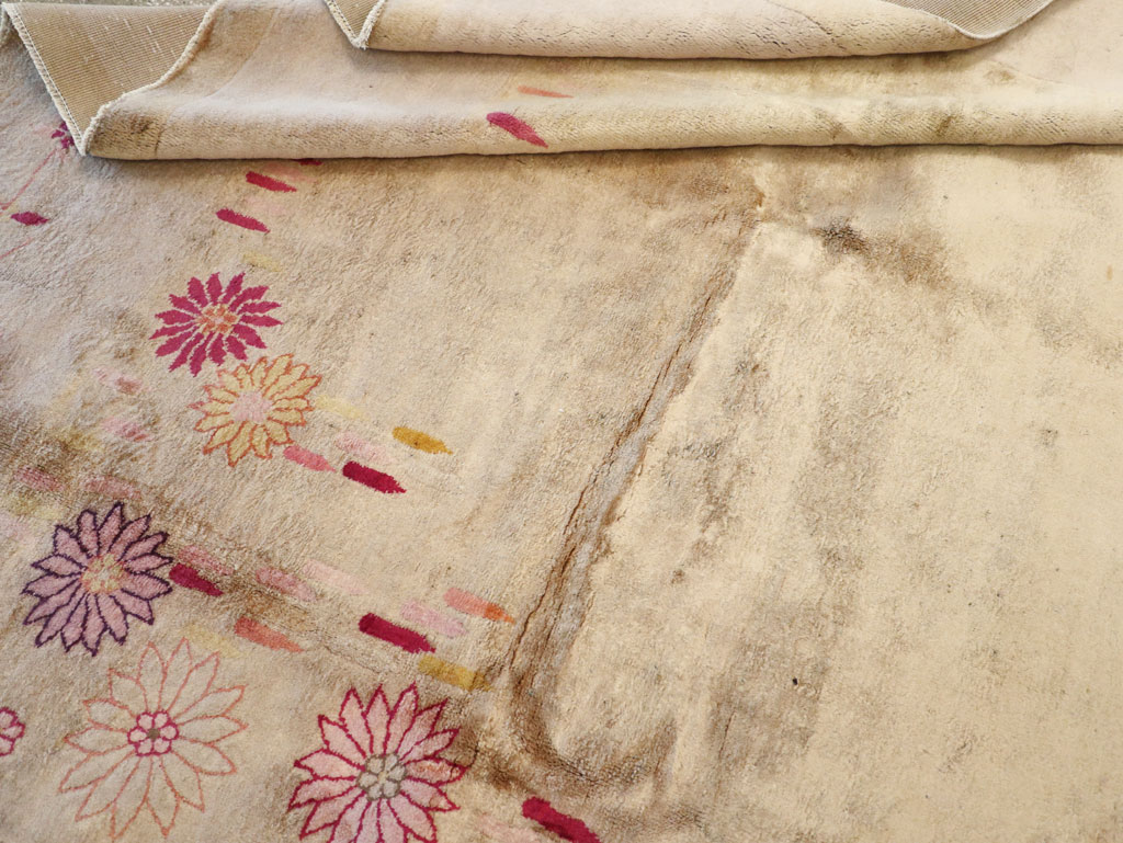 Vintage Chinese Art Deco Room Size Carpet, No.14045 - Gss