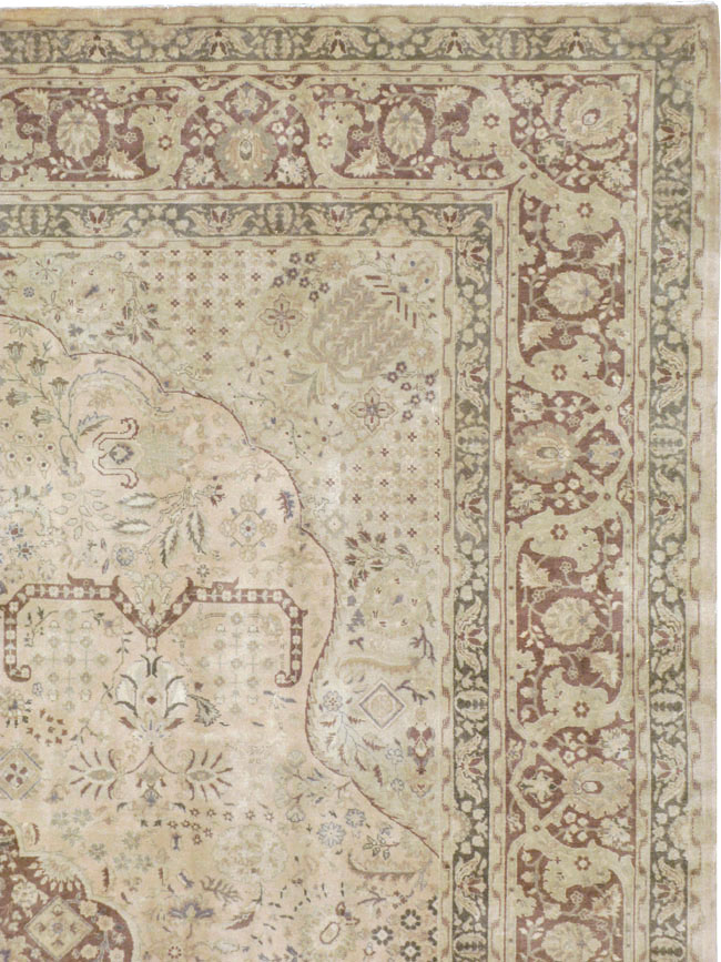 Vintage Persian Tabriz Carpet, No.14056 - Gss