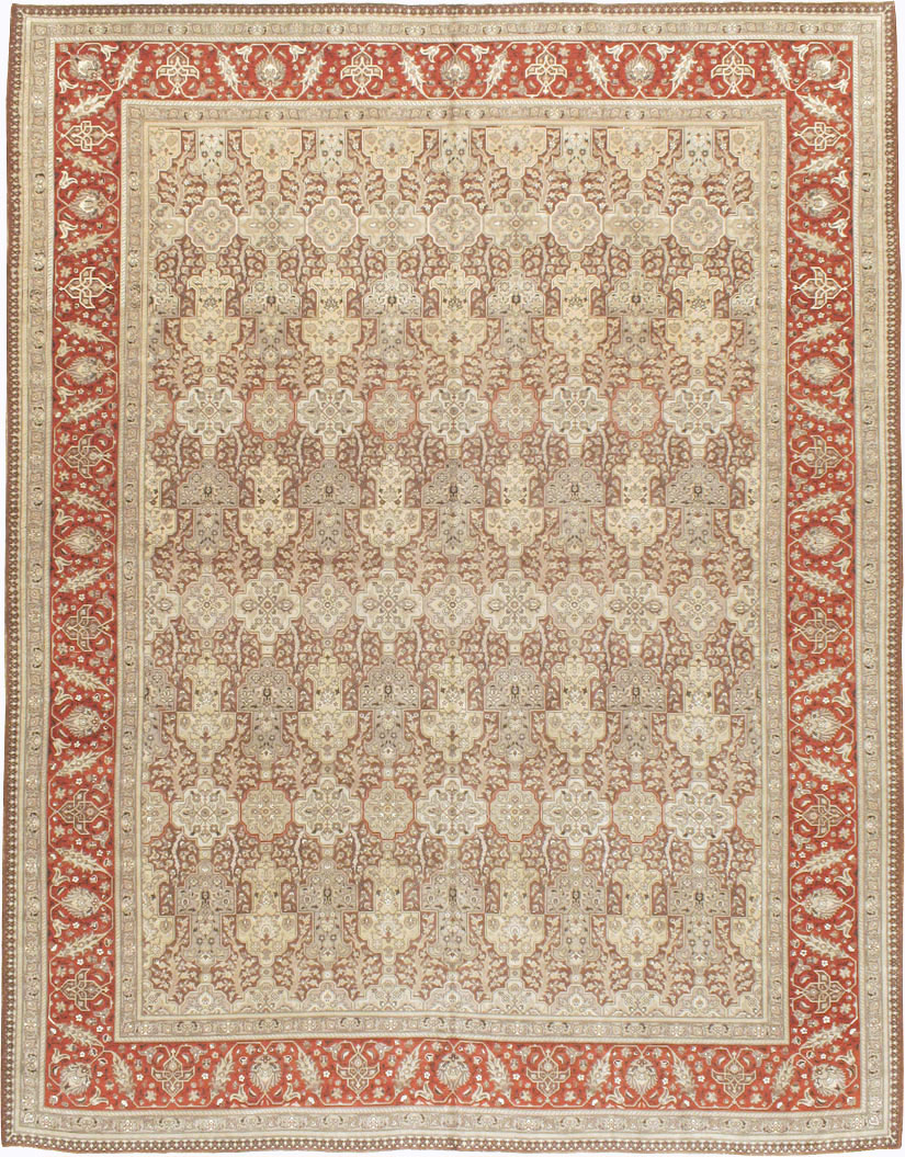 Vintage Persian Tabriz Carpet, No.14061 - Gss