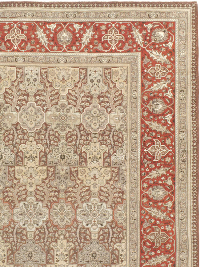 Vintage Persian Tabriz Carpet, No.14061 - Gss