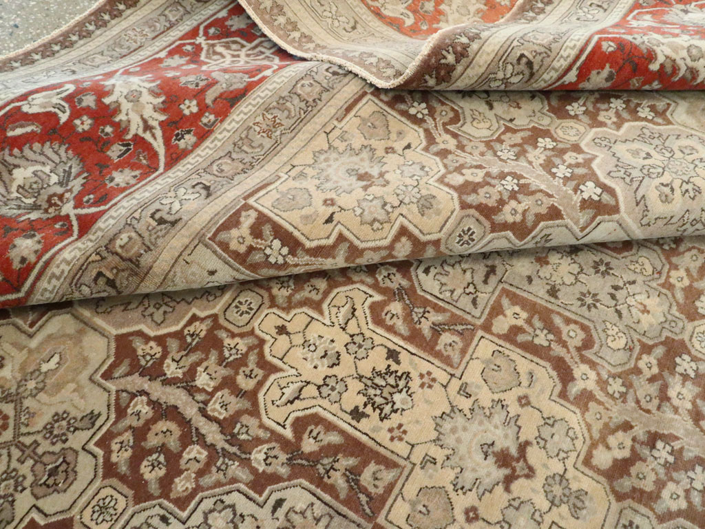 Vintage Persian Tabriz Carpet, No.14061 - Gss