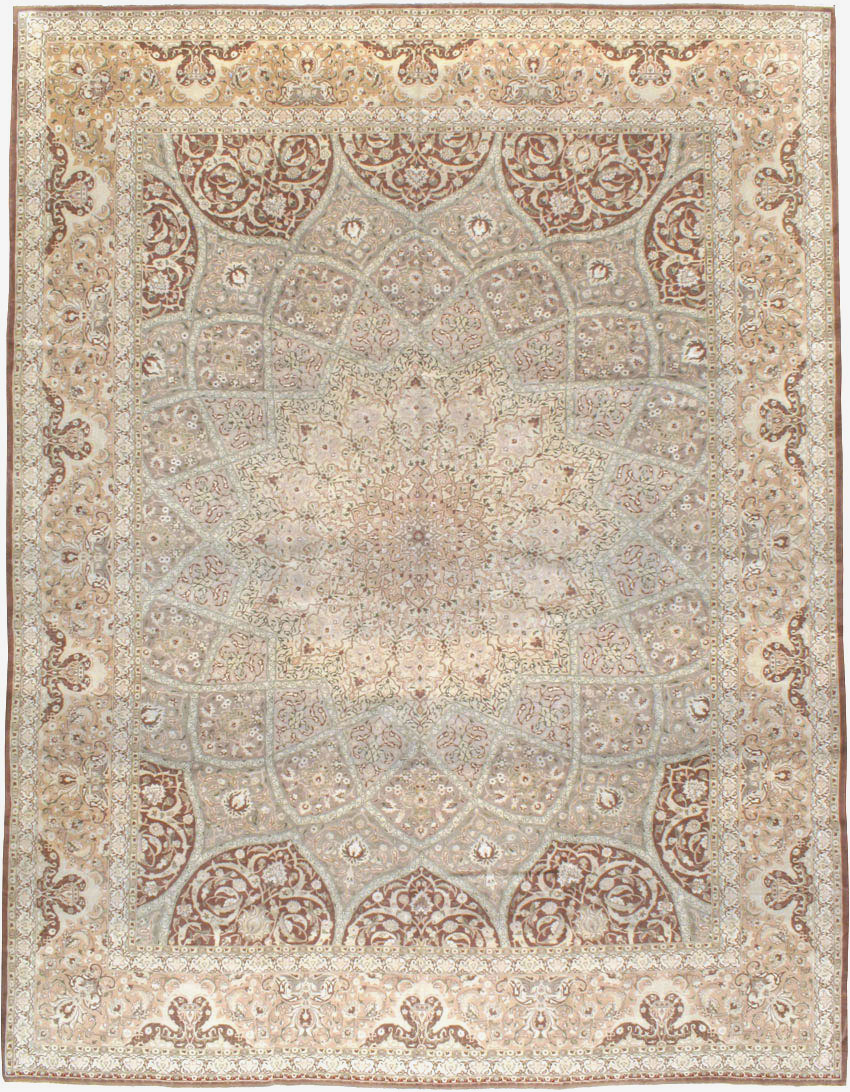Vintage Persian Tabriz Carpet, No.14064 - Gss