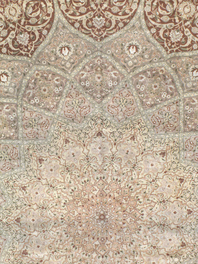 Vintage Persian Tabriz Carpet, No.14064 - Gss