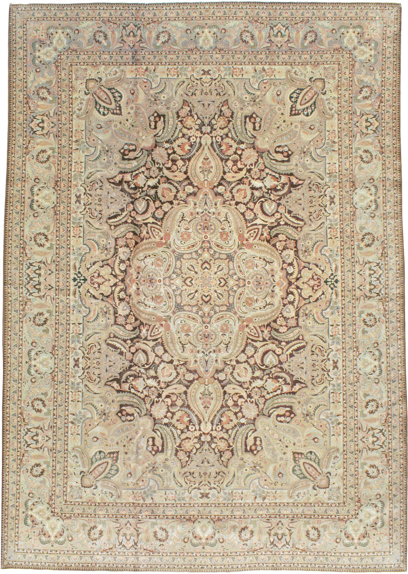 Vintage Persian Tabriz Carpet, No.14066 - Gss