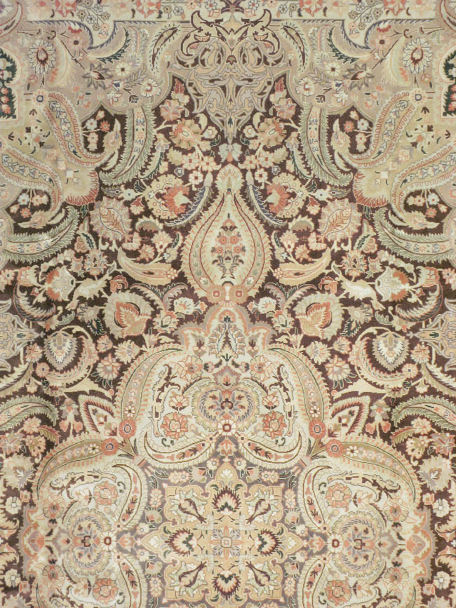 Vintage Persian Tabriz Carpet, No.14066 - Gss