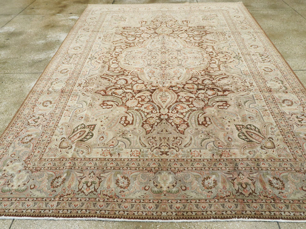 Vintage Persian Tabriz Carpet, No.14066 - Gss