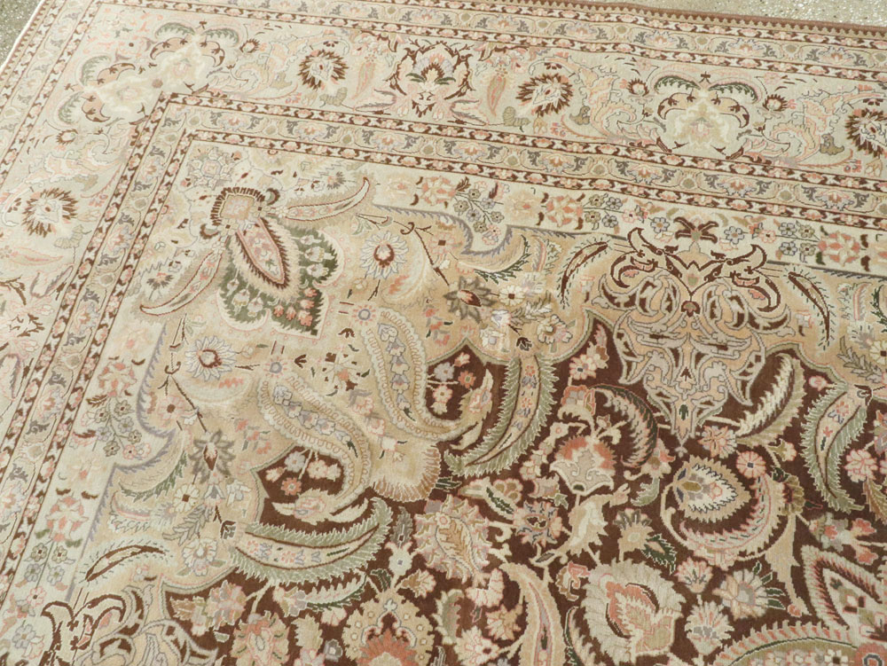 Vintage Persian Tabriz Carpet, No.14066 - Gss