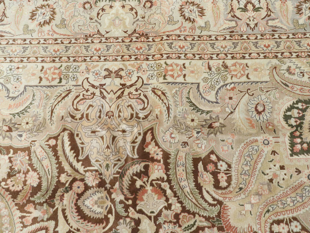 Vintage Persian Tabriz Carpet, No.14066 - Gss