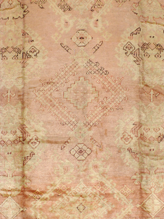 Antique Turkish Oushak Carpet, No.14106 - Gss
