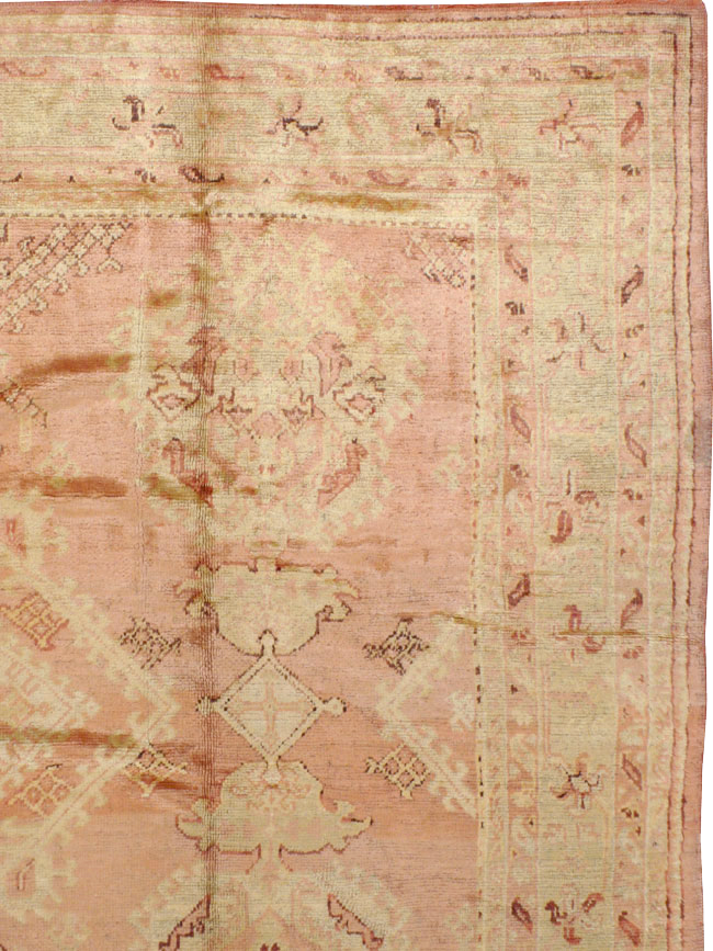 Antique Turkish Oushak Carpet, No.14106 - Gss