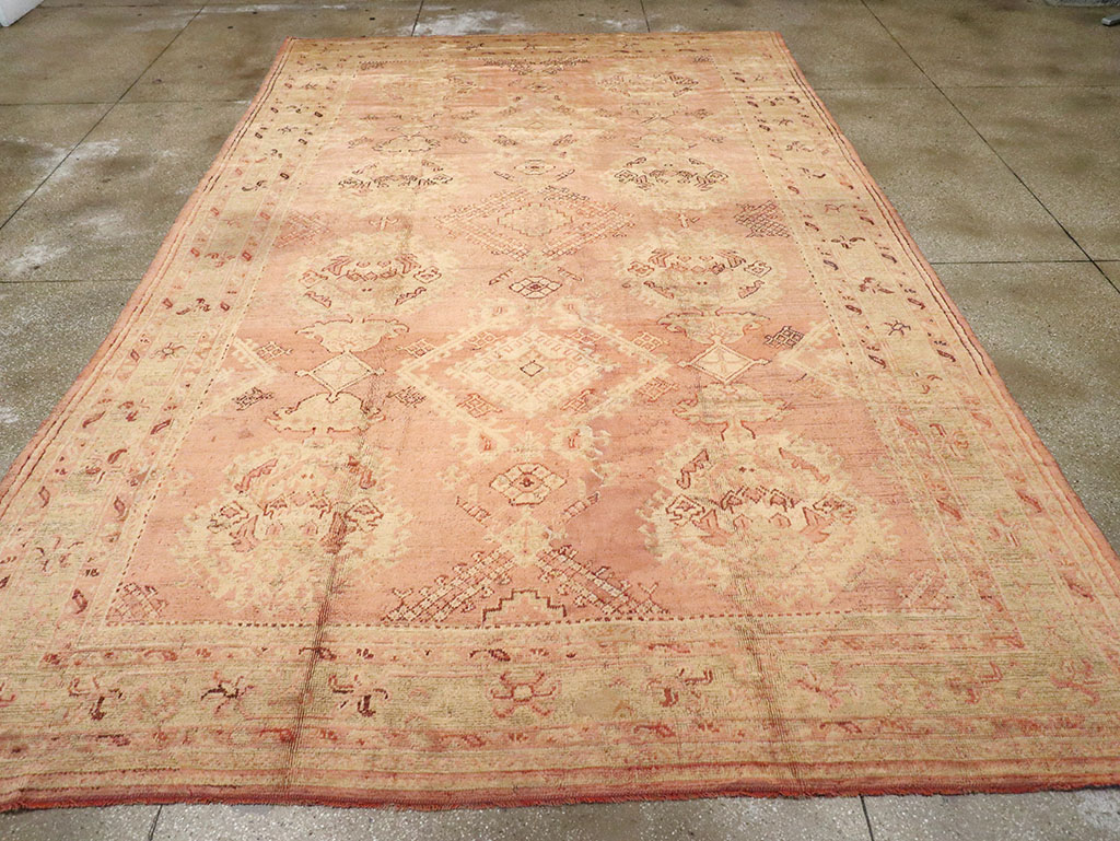 Antique Turkish Oushak Carpet, No.14106 - Gss