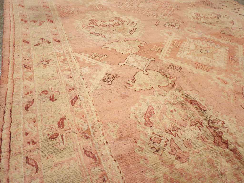 Antique Turkish Oushak Carpet, No.14106 - Gss