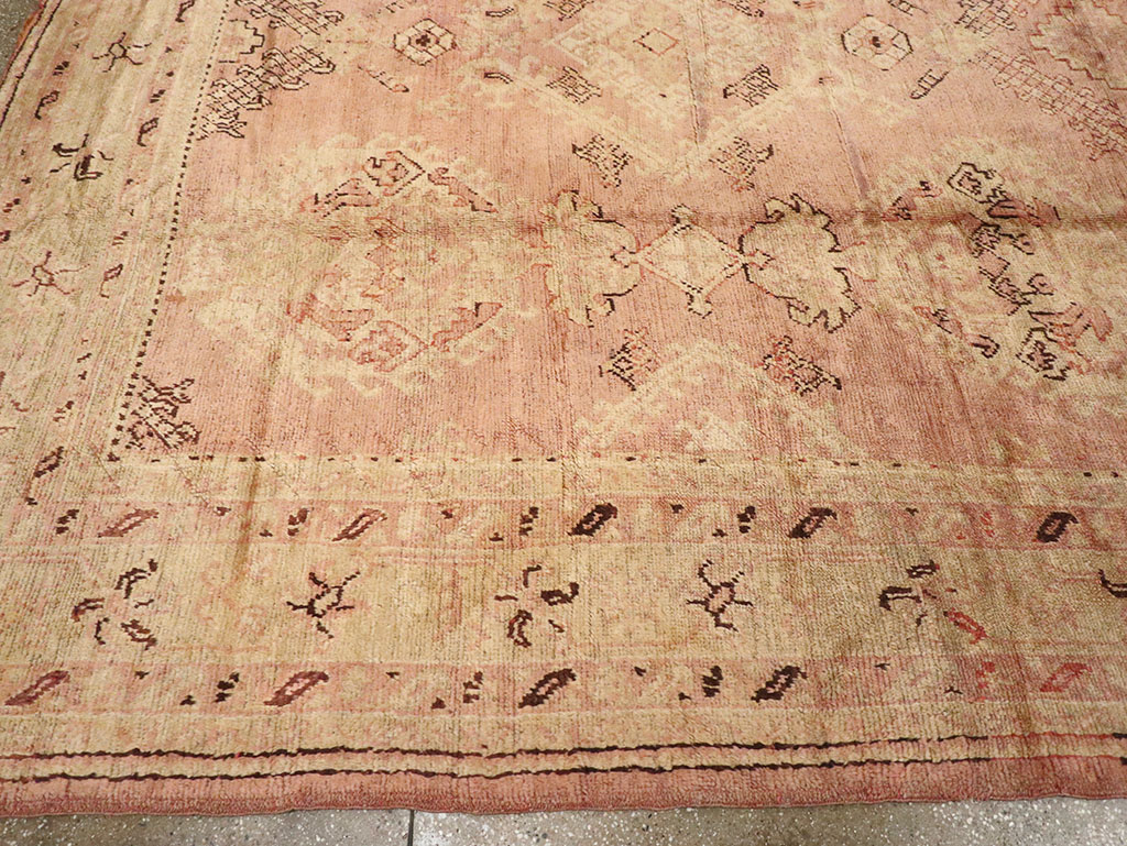Antique Turkish Oushak Carpet, No.14106 - Gss