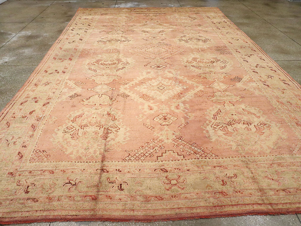 Antique Turkish Oushak Carpet, No.14106 - Gss