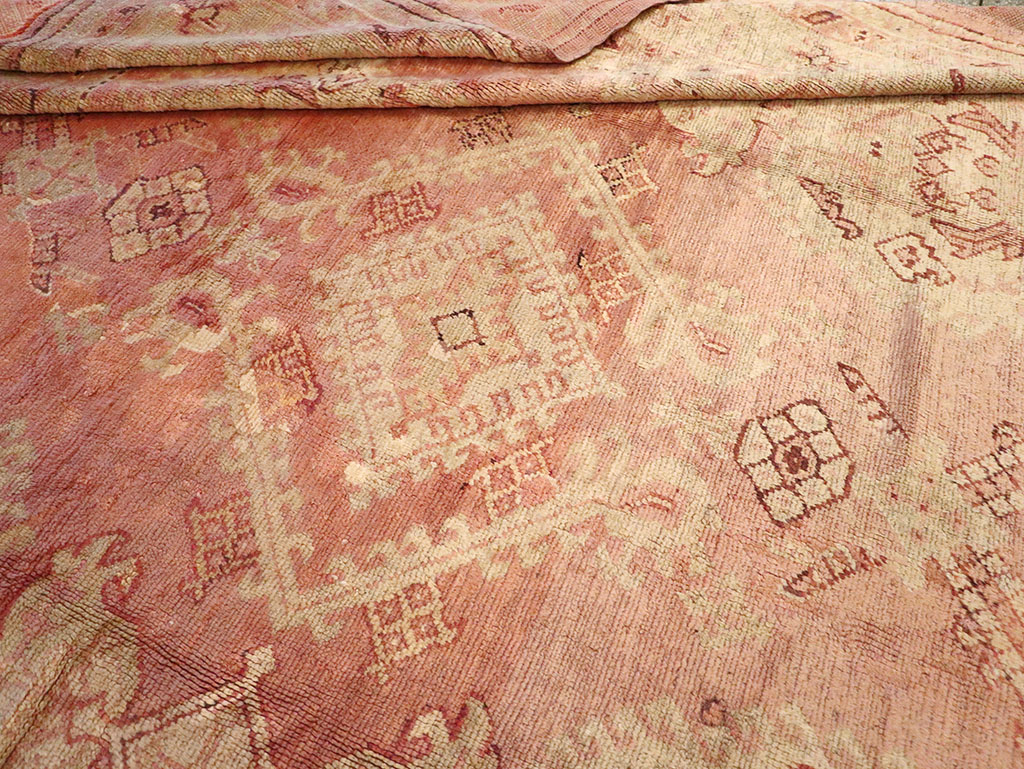 Antique Turkish Oushak Carpet, No.14106 - Gss