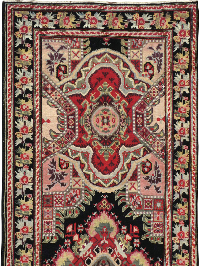Antique Caucasian Karabagh Runner, No.14123 - Gss