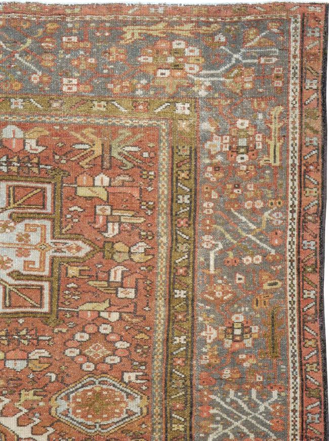 Vintage Persian Karajeh Rug, No.14142 - Gss