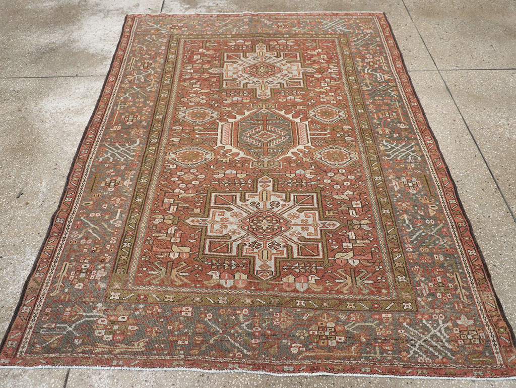 Vintage Persian Karajeh Rug, No.14142 - Gss