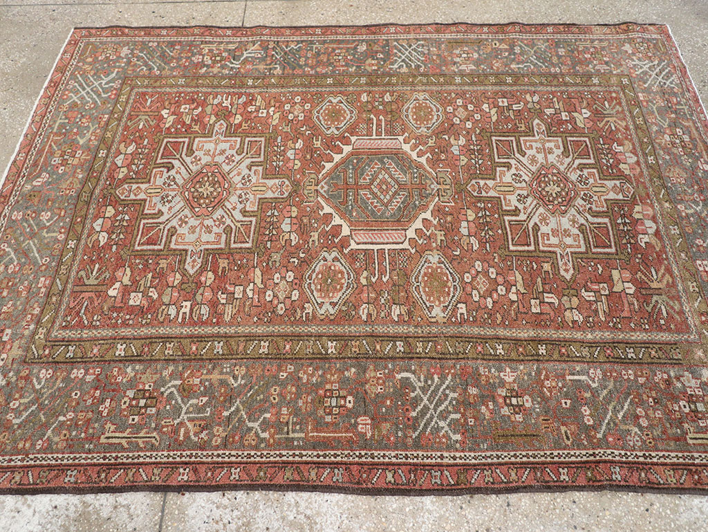 Vintage Persian Karajeh Rug, No.14142 - Gss