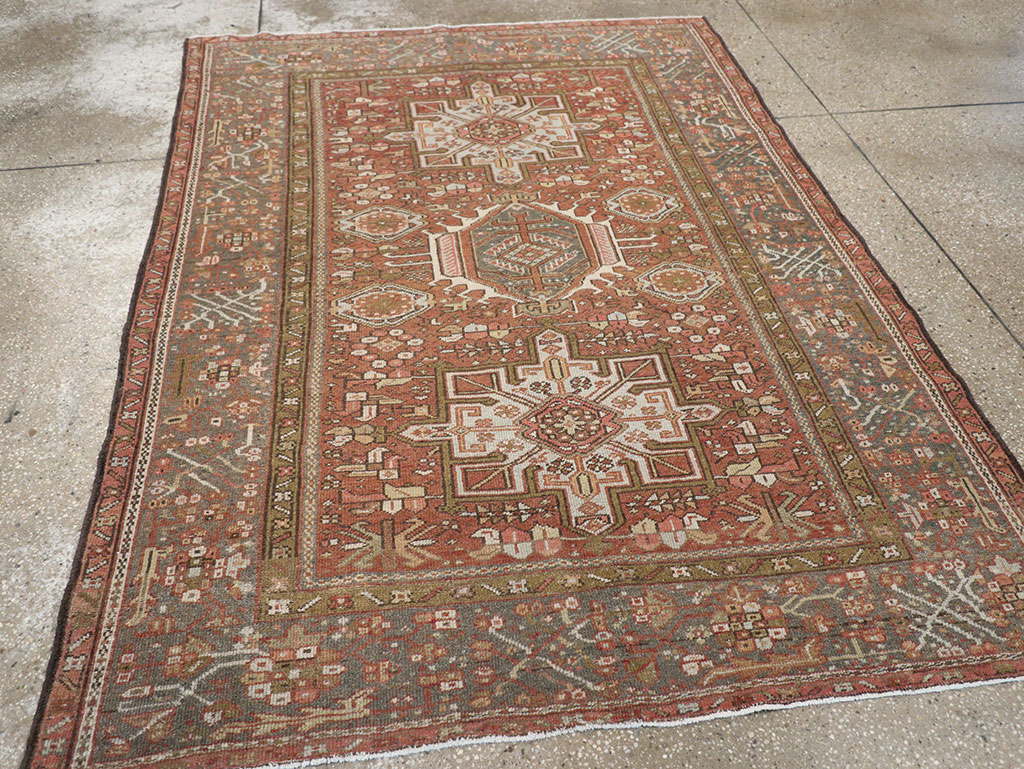 Vintage Persian Karajeh Rug, No.14142 - Gss