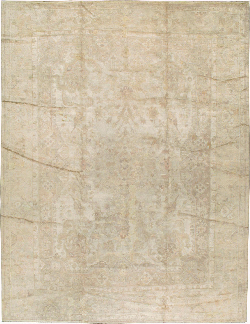 Antique Turkish Oushak Carpet, No.14155 - Gss