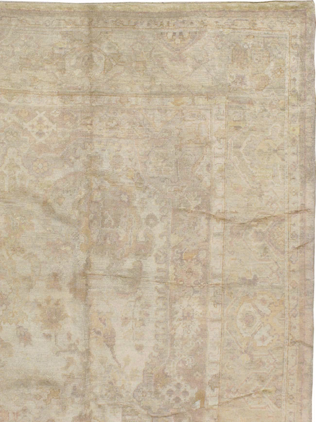 Antique Turkish Oushak Carpet, No.14155 - Gss