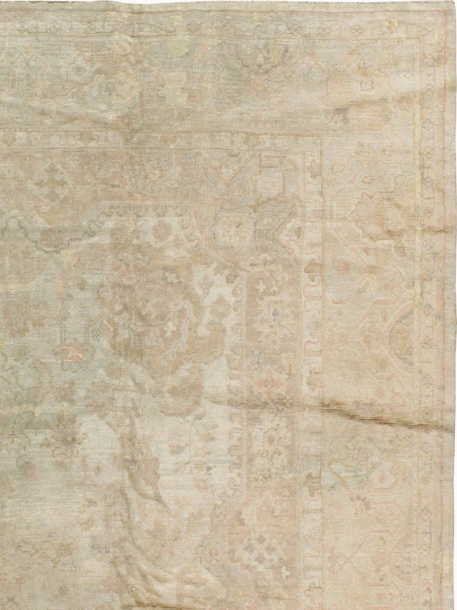 Antique Turkish Oushak Carpet, No.14155 - Gss